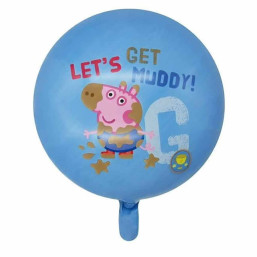 Foil Balloon - Round - Blue - Peppa pig